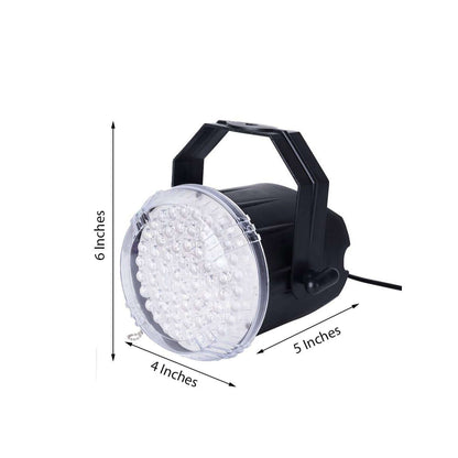 10W White 62 LED Stage Backdrop Uplight, Bright Strobe Spotlight With Brackets
