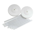 2 Pack White Balloon Column Stand Kit, 5ft Balloon Towers