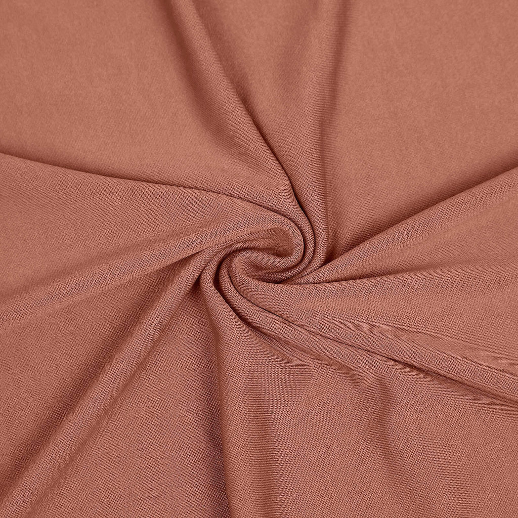 6ft Matte Terracotta (Rust) Spandex Fitted Chiara Backdrop Stand Cover For Round Top Wedding Arch