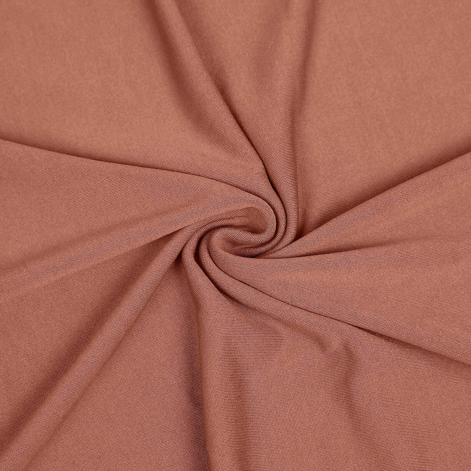 6ft Matte Terracotta (Rust) Spandex Fitted Chiara Backdrop Stand Cover For Round Top Wedding Arch
