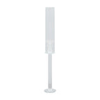 2-Pack Crystal Glass Hurricane Taper Candle Holders, Tall Decorative Candle Stands Clear Cylinder Chimney Tubes 22"