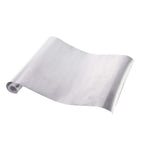 Glitter Paper 9ft Table Runner Roll Silver Disposable Ridge Pattern Table Decor