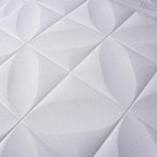 10 Pack 52 Sq ft 3D White Foam Self Adhesive Wall Panels - Diamond Design