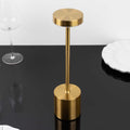 Cordless Table Lamp Modern Metal Gold Design LED Dimmable with Touch Control - Rechargeable Night Light 13" - Bell Racket Store