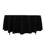 Cotton Blend 108" Round Tablecloth Black - Wrinkle - Resistant Design - Bell Racket Store