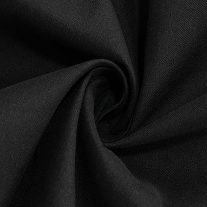 Cotton Blend 108" Round Tablecloth Black - Wrinkle - Resistant Design - Bell Racket Store
