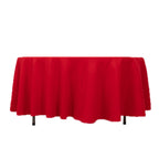 Cotton Blend 108" Round Tablecloth Red - Wrinkle - Resistant Design - Bell Racket Store