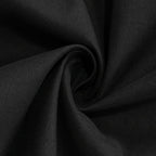 Cotton Blend 120" Round Tablecloth Black - Seamless Wrinkle - Resistant Table Cover - Bell Racket Store