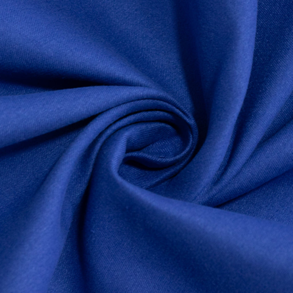 Cotton Blend 120" Round Tablecloth Royal Blue - Seamless Wrinkle - Resistant Table Cover - Bell Racket Store