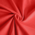 Cotton Blend 132" Round Tablecloth Red - Seamless Wrinkle - Resistant Table Cover - Bell Racket Store