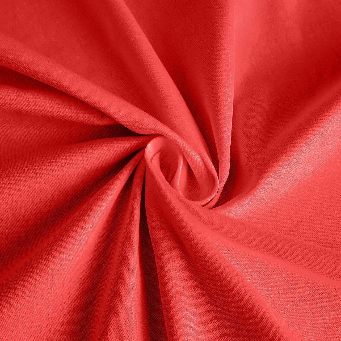Cotton Blend 132" Round Tablecloth Red - Seamless Wrinkle - Resistant Table Cover - Bell Racket Store