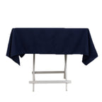 Cotton Blend 54"x54" Square Tablecloth Navy Blue - Wrinkle - Resistant Table Cover - Bell Racket Store