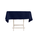 Cotton Blend 54"x54" Square Tablecloth Navy Blue - Wrinkle - Resistant Table Cover - Bell Racket Store