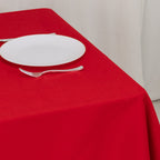 Cotton Blend 54"x54" Square Tablecloth Red - Wrinkle - Resistant Table Cover - Bell Racket Store
