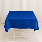 Cotton Blend 54"x54" Square Tablecloth Royal Blue - Wrinkle - Resistant Table Cover - Bell Racket Store