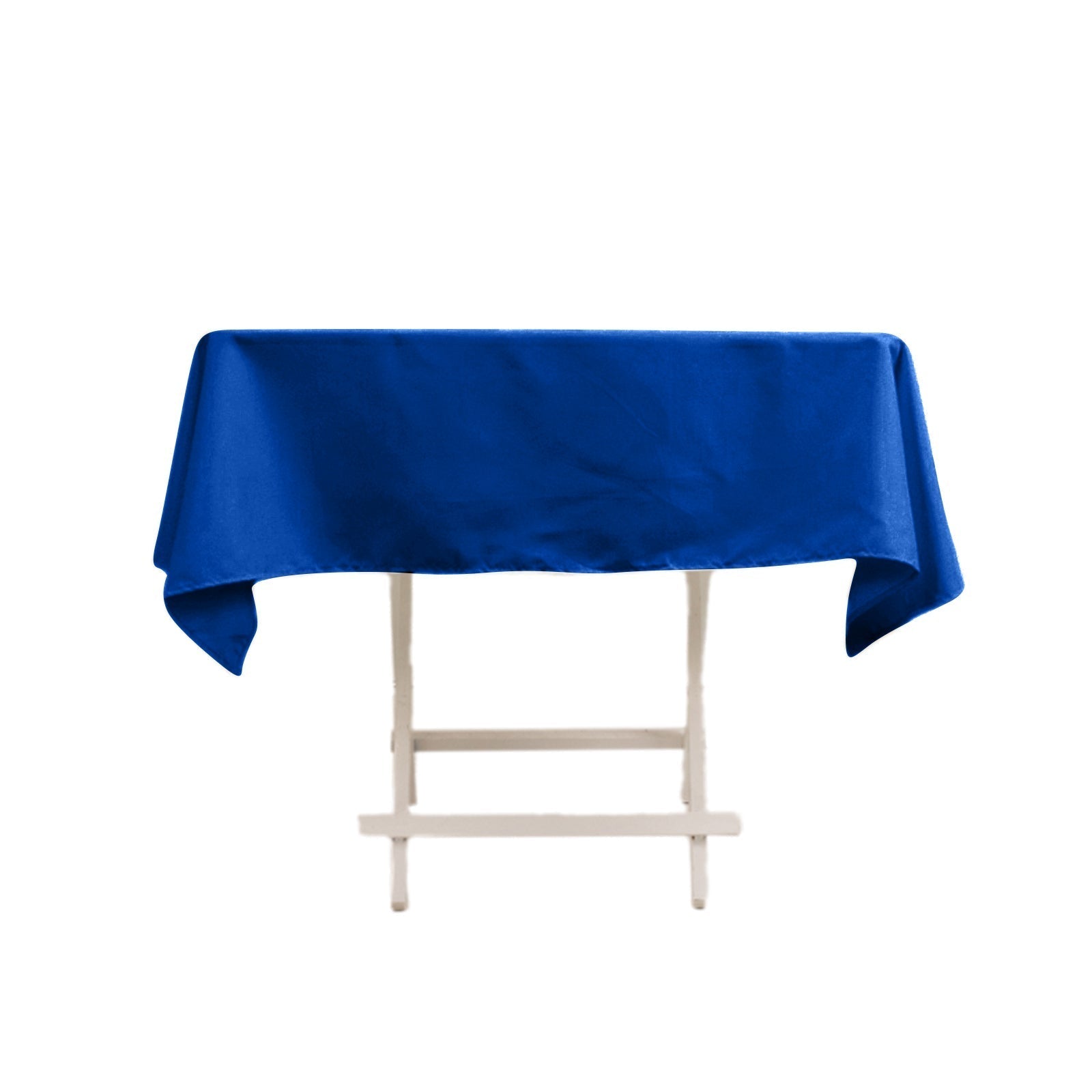 Cotton Blend 54"x54" Square Tablecloth Royal Blue - Wrinkle - Resistant Table Cover - Bell Racket Store