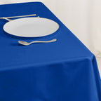 Cotton Blend 54"x54" Square Tablecloth Royal Blue - Wrinkle - Resistant Table Cover - Bell Racket Store