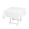 Cotton Blend 54"x54" Square Tablecloth White - Wrinkle - Resistant Table Cover - Bell Racket Store