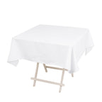 Cotton Blend 54"x54" Square Tablecloth White - Wrinkle - Resistant Table Cover - Bell Racket Store