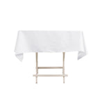 Cotton Blend 54"x54" Square Tablecloth White - Wrinkle - Resistant Table Cover - Bell Racket Store