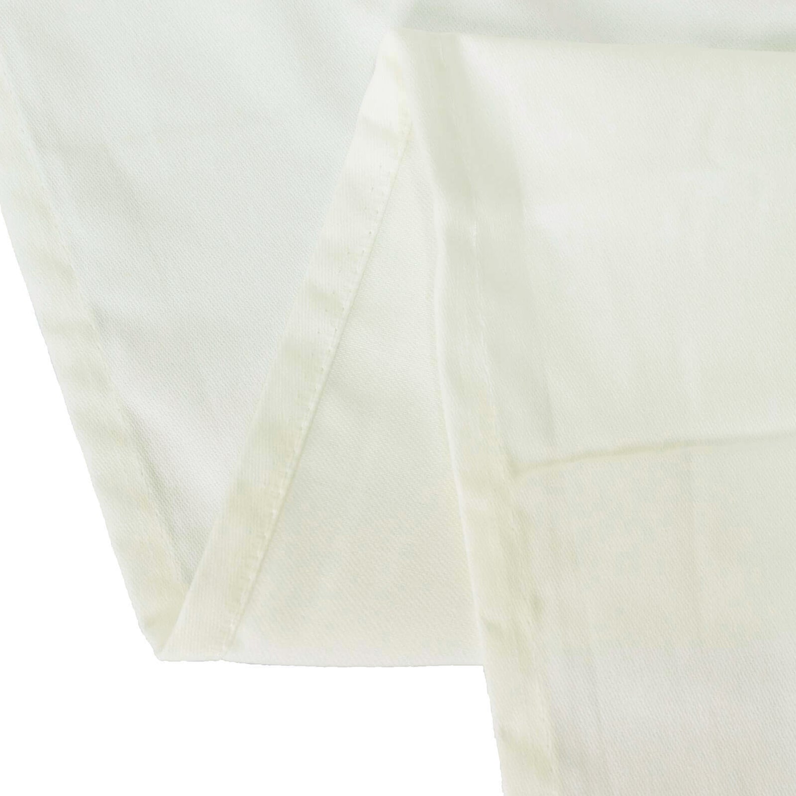 Cotton Blend 60"x102" Rectangle Tablecloth Ivory - Wrinkle - Resistant Table Cover - Bell Racket Store