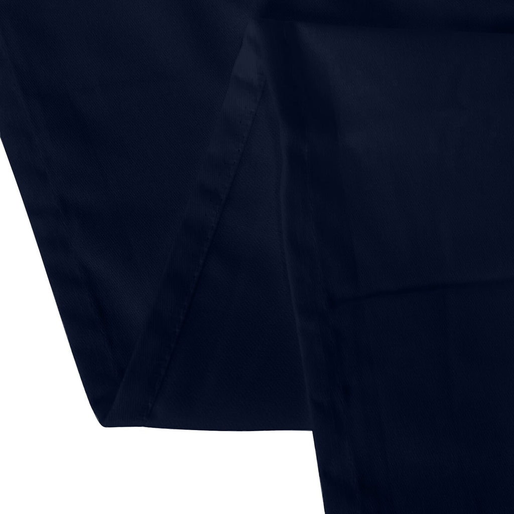 Cotton Blend 60"x102" Rectangle Tablecloth Navy Blue - Wrinkle - Resistant Table Cover - Bell Racket Store