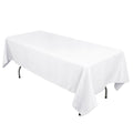 Cotton Blend 60"x102" Rectangle Tablecloth White - Wrinkle - Resistant Table Cover - Bell Racket Store
