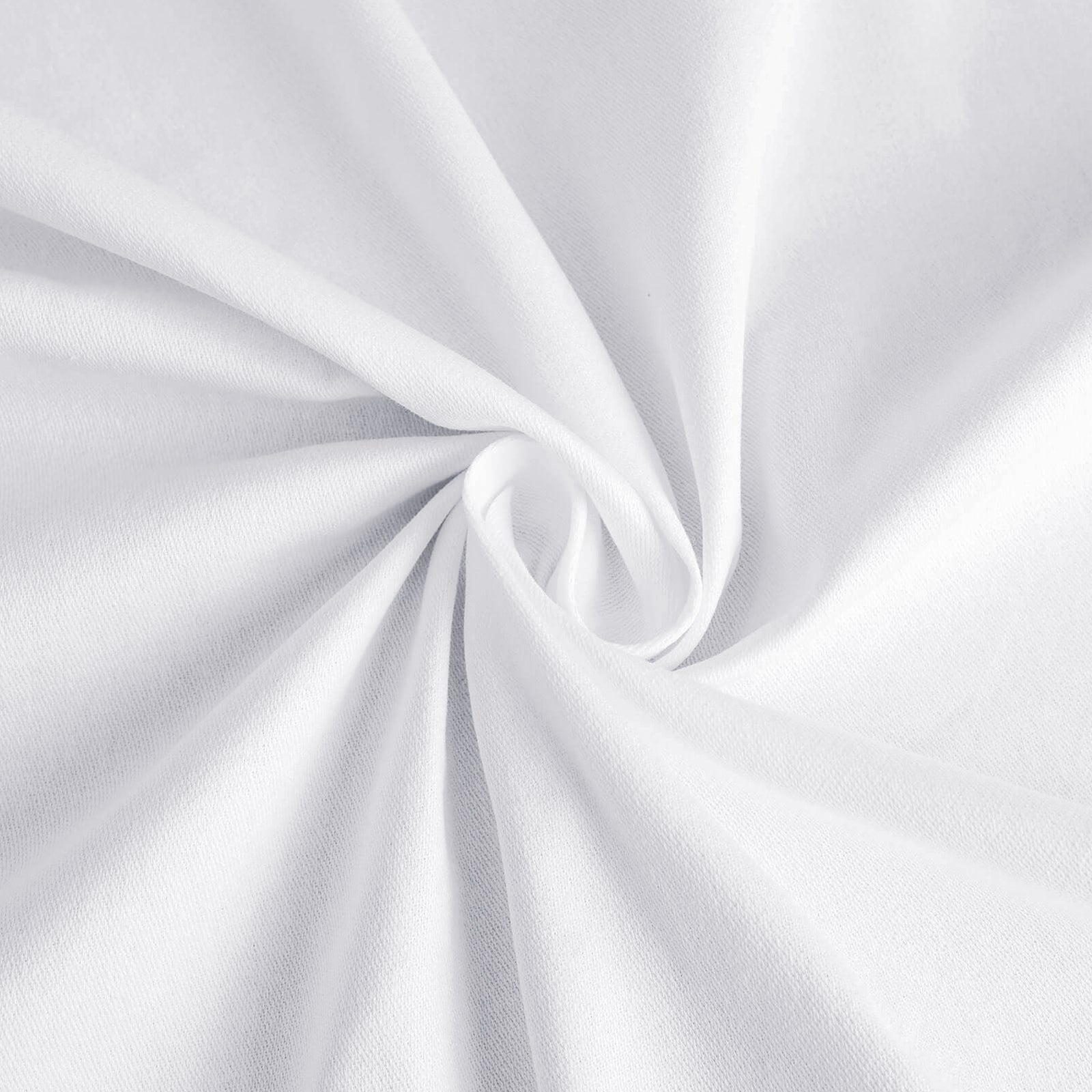 Cotton Blend 60"x102" Rectangle Tablecloth White - Wrinkle - Resistant Table Cover - Bell Racket Store