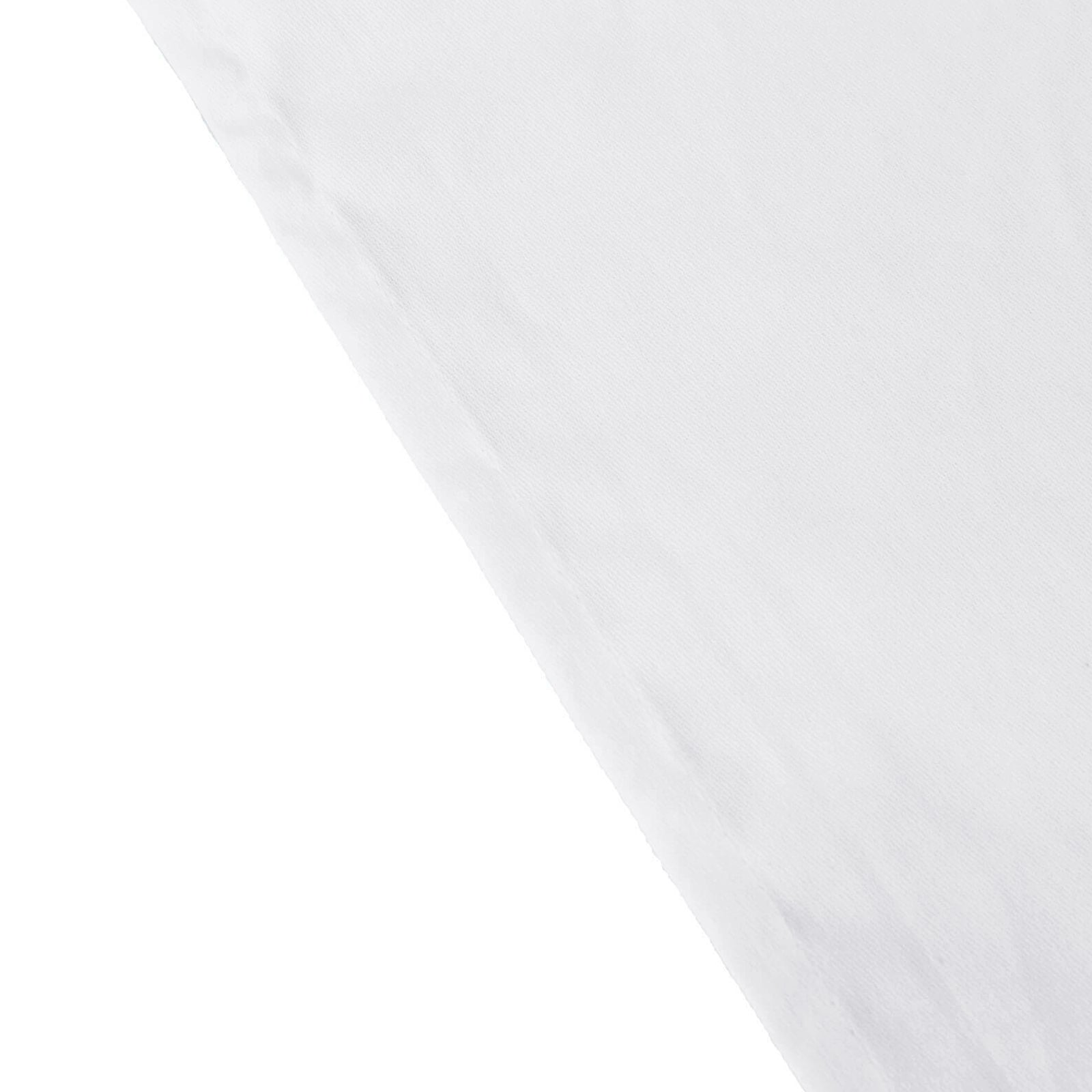 Cotton Blend 60"x102" Rectangle Tablecloth White - Wrinkle - Resistant Table Cover - Bell Racket Store