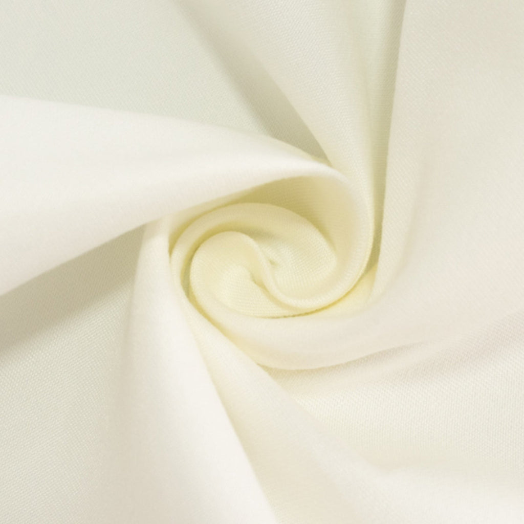 Cotton Blend 70" Round Tablecloth Ivory - Wrinkle - Resistant Table Cover - Bell Racket Store