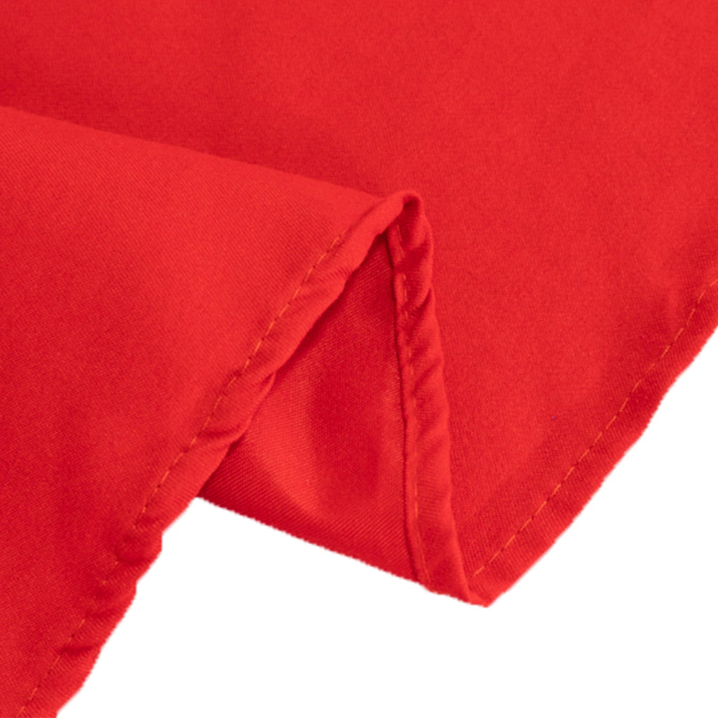 Cotton Blend 70" Round Tablecloth Red - Wrinkle - Resistant Table Cover - Bell Racket Store