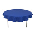 Cotton Blend 70" Round Tablecloth Royal Blue - Wrinkle - Resistant Table Cover - Bell Racket Store
