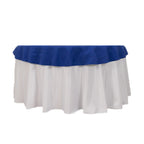Cotton Blend 70" Round Tablecloth Royal Blue - Wrinkle - Resistant Table Cover - Bell Racket Store