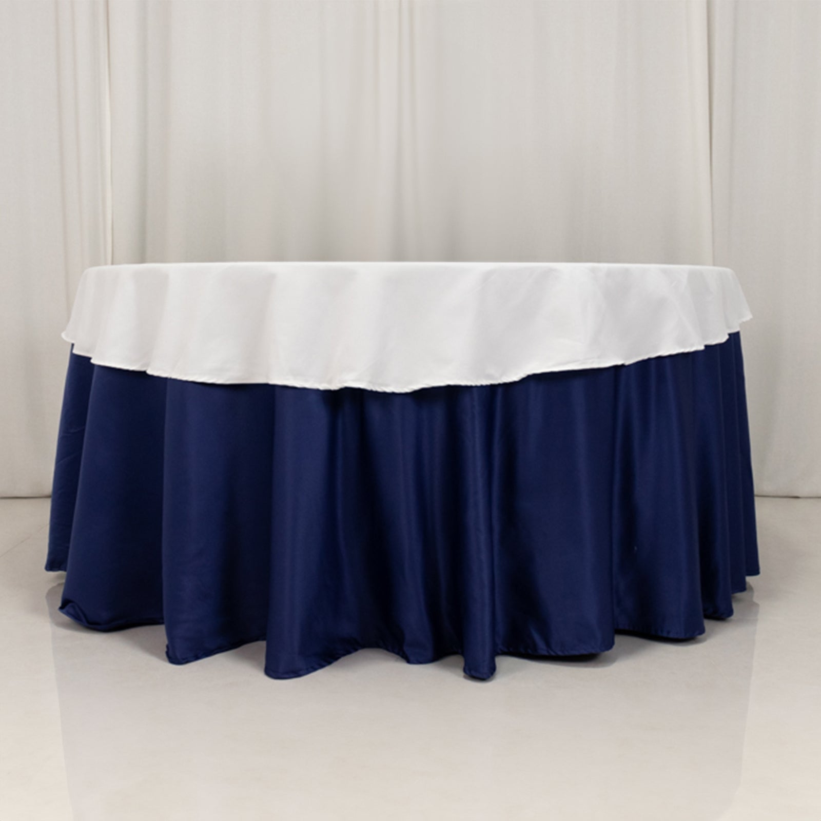 Cotton Blend 70" Round Tablecloth White - Wrinkle - Resistant Design for Everyday Use - Bell Racket Store