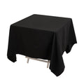 Cotton Blend 70"x70" Square Tablecloth Black - Wrinkle - Resistant Fabric Table Cover - Bell Racket Store