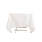 Cotton Blend 70"x70" Square Tablecloth White - Wrinkle - Resistant Fabric for Modern Table Decor - Bell Racket Store