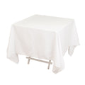 Cotton Blend 70"x70" Square Tablecloth White - Wrinkle - Resistant Fabric for Modern Table Decor - Bell Racket Store