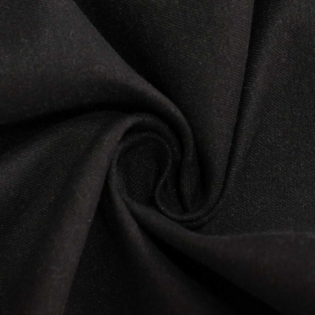 Cotton Blend 90" Round Tablecloth Black - Wrinkle - Resistant Table Cover - Bell Racket Store