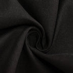 Cotton Blend 90" Round Tablecloth Black - Wrinkle - Resistant Table Cover - Bell Racket Store