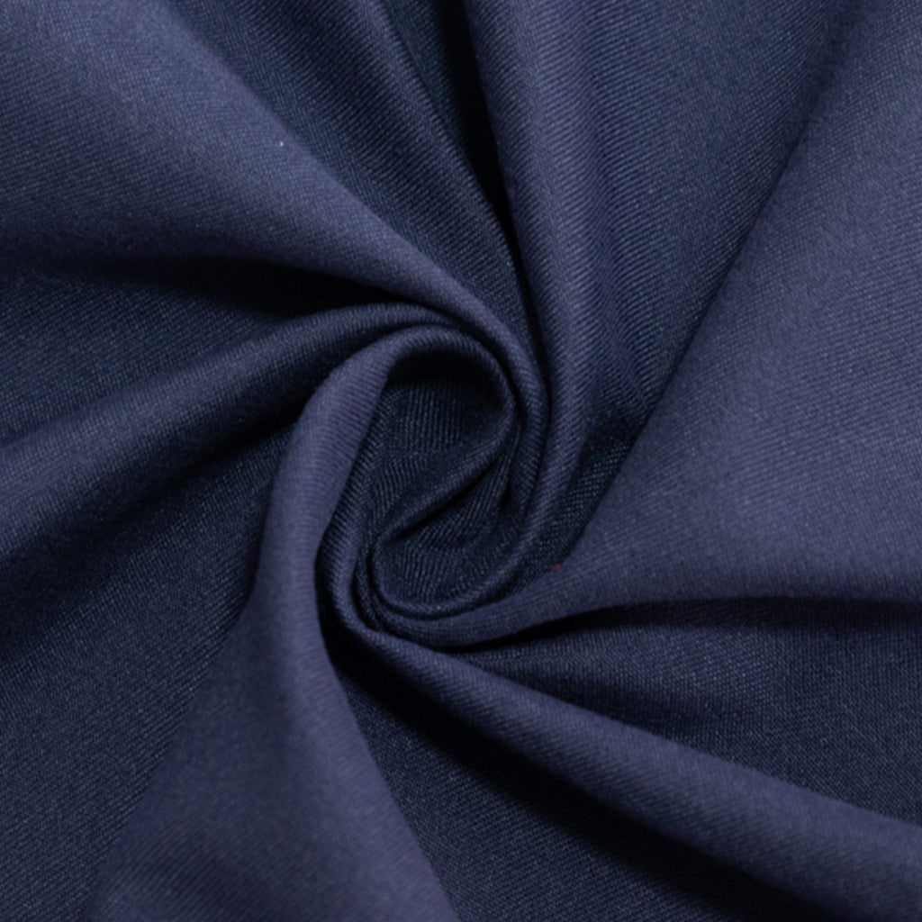 Cotton Blend 90" Round Tablecloth Navy Blue - Wrinkle - Resistant Table Cover - Bell Racket Store