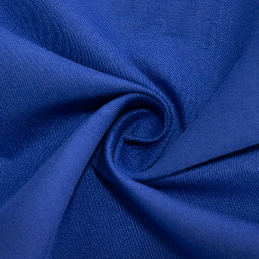 Cotton Blend 90" Round Tablecloth Royal Blue - Wrinkle - Resistant Table Cover - Bell Racket Store