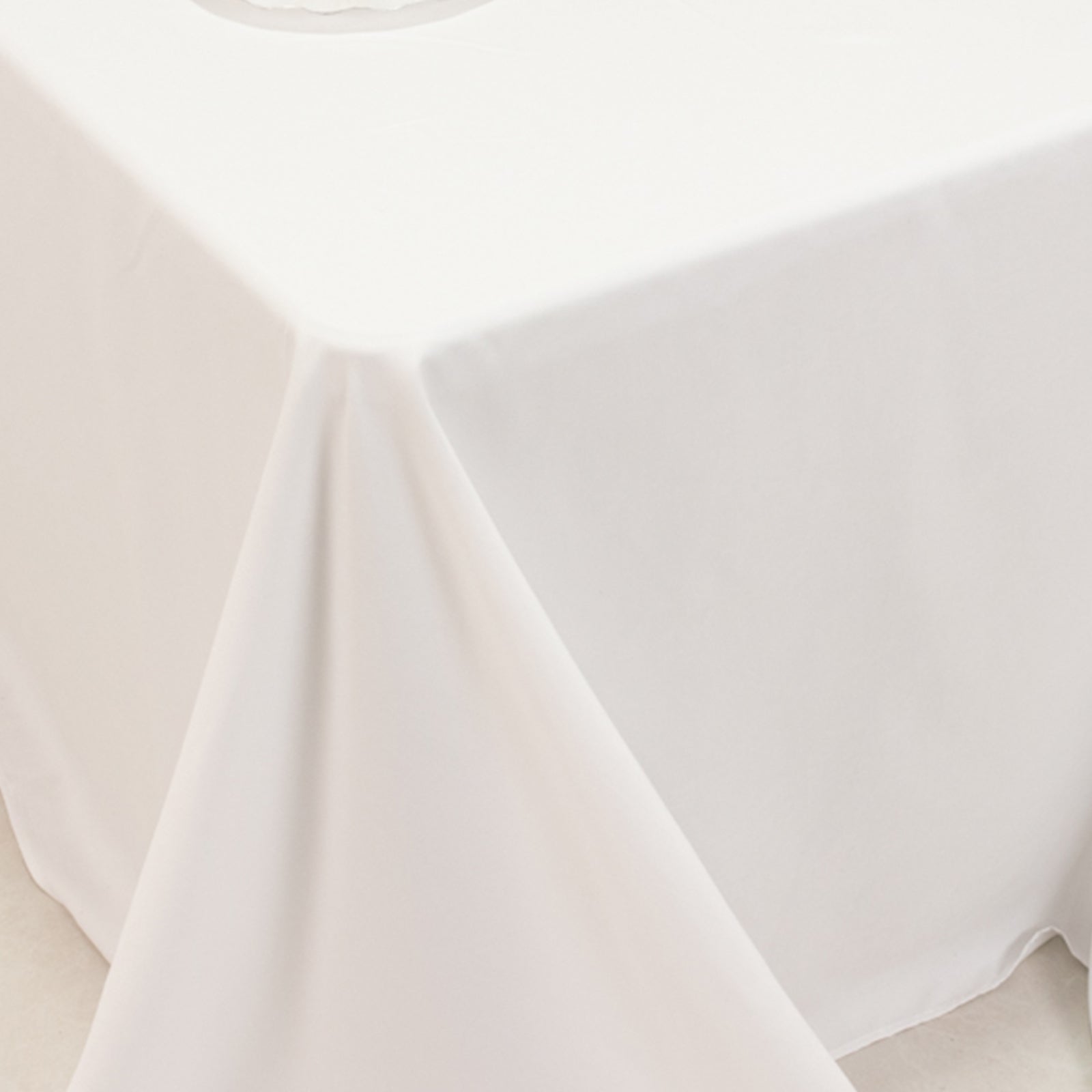Cotton Blend 90"x132" Rectangle Tablecloth White - Seamless Wrinkle - Resistant Design for Classy Occasions - Bell Racket Store