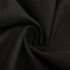 Cotton Blend 90"x156" Rectangle Tablecloth Black - Seamless Wrinkle - Resistant Table Cover - Bell Racket Store