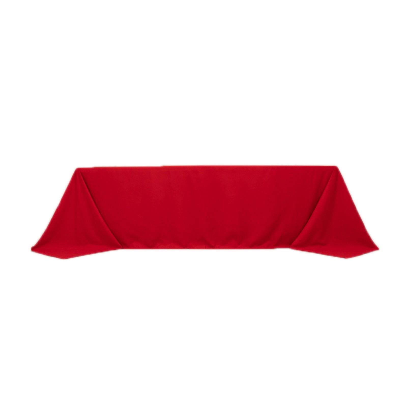 Cotton Blend 90"x156" Rectangle Tablecloth Red - Seamless Wrinkle - Resistant Table Cover - Bell Racket Store