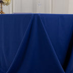 Cotton Blend 90"x156" Rectangle Tablecloth Royal Blue - Seamless Wrinkle - Resistant Table Cover - Bell Racket Store
