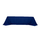Cotton Blend 90"x156" Rectangle Tablecloth Royal Blue - Seamless Wrinkle - Resistant Table Cover - Bell Racket Store