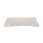 Cotton Blend 90"x156" Rectangle Tablecloth White - Seamless Wrinkle - Resistant Design for Grand Gatherings - Bell Racket Store