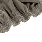 Velvet Chair Cushion Protector Stretch with Tie for Dining Chairs Charcoal Gray - Durable Cover for Formal Gatherings