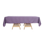 Polyester 60"x102" Rectangle Tablecloth Violet Amethyst - Durable and Stylish Table Cover