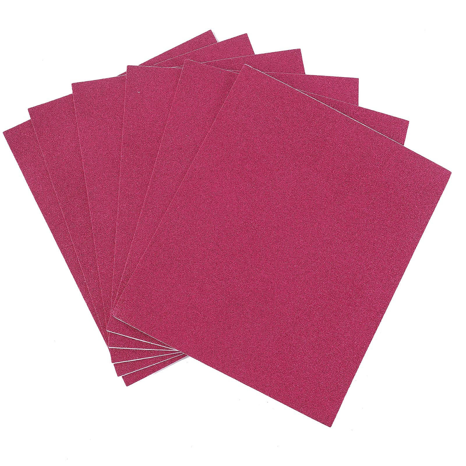 10 Pack 12"x10" Self-Adhesive Glitter DIY Craft Foam Sheets Hot Pink